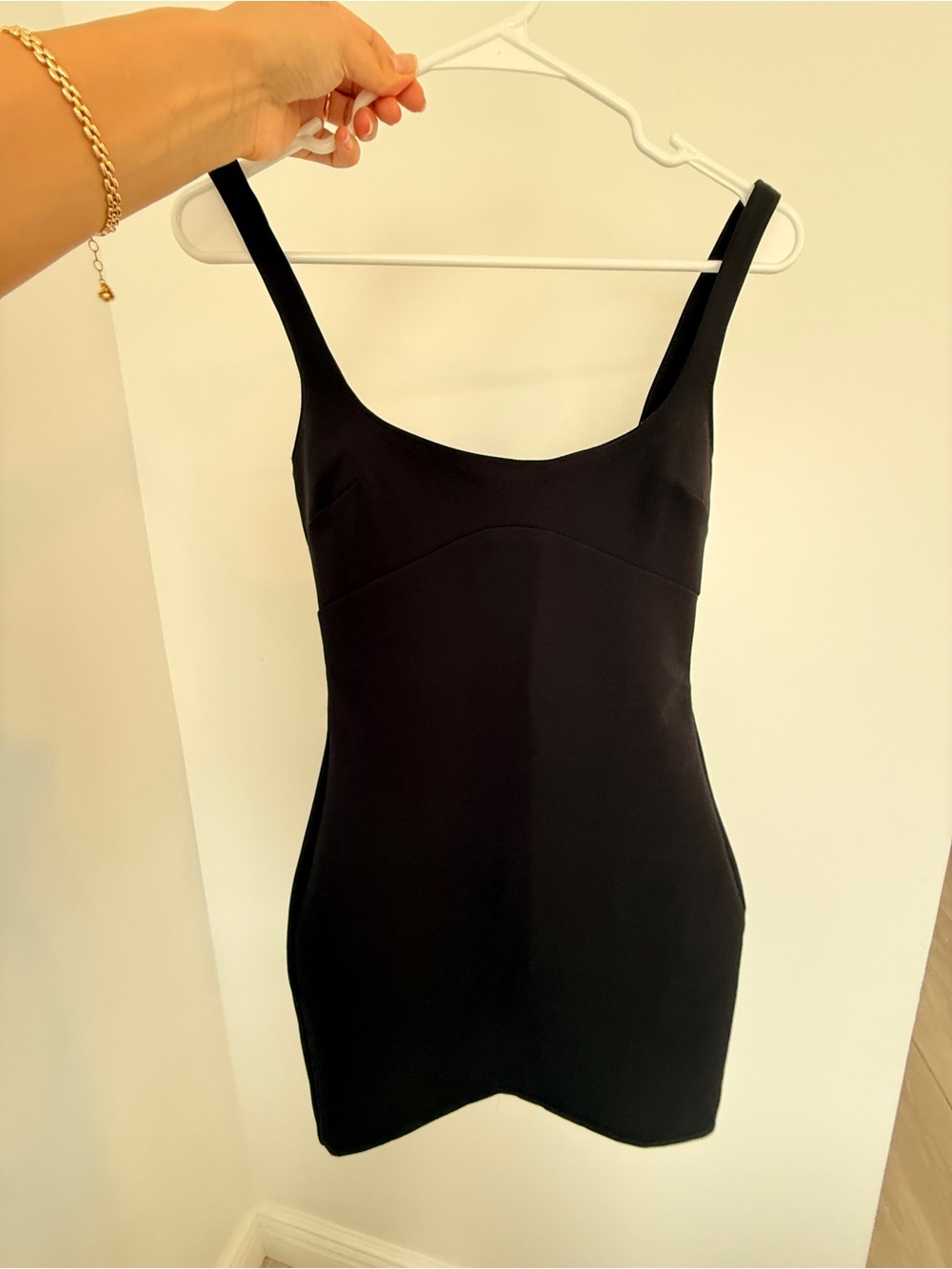 ZARA Black Fitted Tank Mini Dress